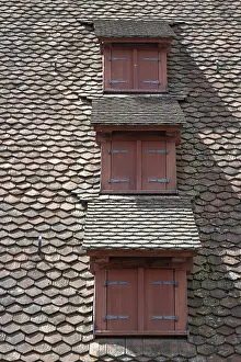 German Federal Republic Structures Stampe: Dormer windows on the former barn