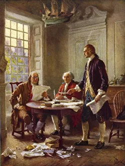 Declaration Of Independence Stampe: Drafting the Declaration of Independence