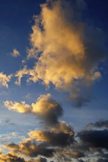 East German Landscape Photography Stampe: Dramatic cloud atmosphere in the evening sky