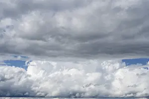 Southern German Landscape Stampe: Dramatic cloud formation, filling the format