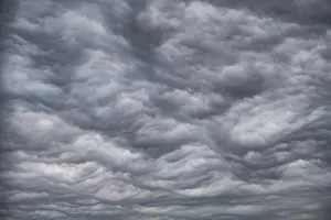 Dramatic Cloud Formation Stampe: Dramatic cloud formation, format-filling