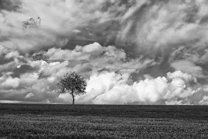 Cloudy Germany Landscape Stampe: Dramatic cloud formation, Germany