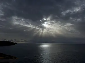 Dramatic Cloud Formation Stampe: Dramatic cloud formation, thunderstorm atmosphere