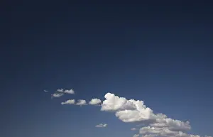 Deserted Skies Stampe: Dramatic clouds on a deep blue sky