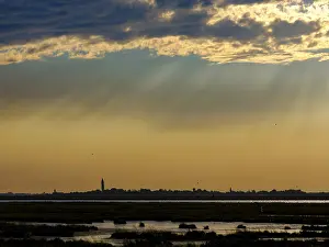 Venice Lagoon Stampe: Dramatic clouds over the lagoon of Venice