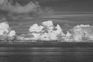 Lower Saxony Germany Landscape Stampe: Dramatic clouds over the North Sea