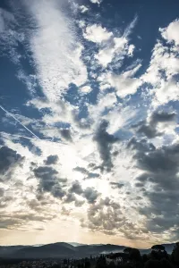 Tuscany Evening Light Stampe: Dramatic clouds in the sky, Florence
