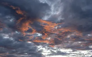 Northern Europe Sunset Stampe: Dramatic clouds at sunset, Bodo