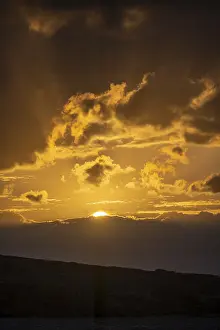 Southeast Europe Landscapes Stampe: Dramatic clouds, sunset, Cyclades