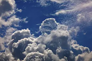 Cumulus Humilis Cloud Stampe: Dramatic cloudscape with (cumulus) clouds