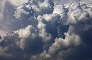 Upper Austria Weather Stampe: Dramatic cloudscape with (cumulus) clouds