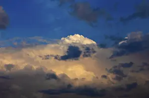 Dramatic Cloudscape Stampe: Dramatic cloudscape with (cumulus) clouds at dusk