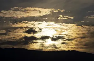 Cloudy Sky Over Europe Stampe: Dramatic cloudscape at sunrise