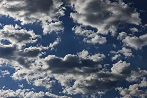 Upper Austria Sky Stampe: Dramatic cloudy sky with cumulus clouds