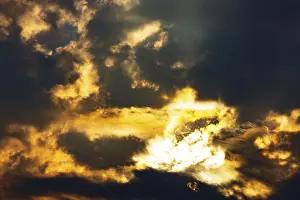 Upper Austria Landscape Photography Stampe: Dramatic cloudy sky in the morning