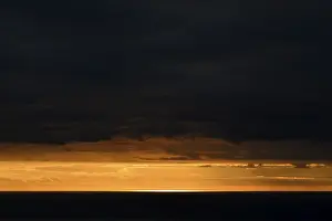Madeira Island Landscape Stampe: Dramatic cloudy sky at sunset, Arco da Calheta