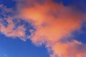 Evening Sky In Germany Stampe: Dramatic evening sky with red clouds at sunset