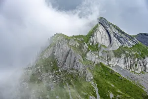 Bernese Alps Landscape Stampe: Dramatic mountain landscape with clouds