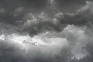 Southern Germany Severe Weather Stampe: Dramatic storm clouds during a thunderstorm