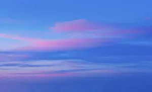 Cloudy Atmosphere Stampe: Dramatic sunset clouds in sky