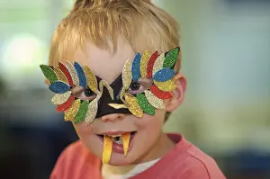 Happy Child Photo Stampe: Dressed up boy