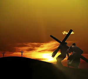 Crucified Jesus Christ Image Stampe: Easter
