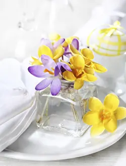 Easter Eggs Stampe: Easter detail with Easter eggs or spring motive