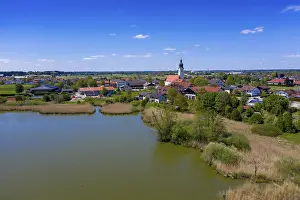 German Fortification Stampe: Eiselfing, with Eiselfinger pond