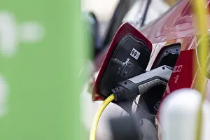 Electric Car Charging Station Stampe: Electromobility, electric car, e-car