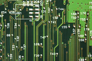 Digital Background Stampe: Electronic detail close up as a background