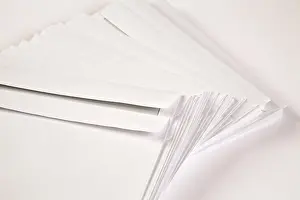 Office Supply Stampe: Envelopes, white, reverse side