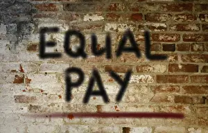 Symbolic Picture Of Equality Stampe: Equal Pay Concept