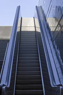 Empty Stairway Stampe: Escalator