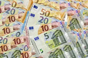 Paper Money Finance Stampe: Euro notes, banknotes