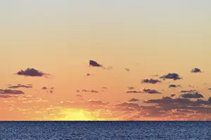 North Sea Germany Stampe: Evening mood shortly after sunset