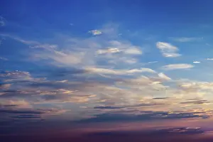 Evening Sky Landscape Stampe: Evening sky with dramatic clouds