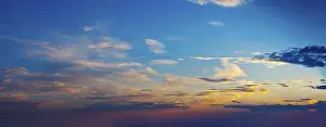 Evening Sky Landscape Stampe: Evening sky with dramatic clouds