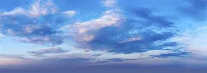 Evening Sun Setting Stampe: Evening sky with dramatic clouds