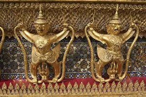 Emerald Buddha Temple Stampe: External decorations of the Ubosoth