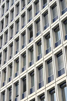 Deserted Building Exterior Stampe: Facade of a B