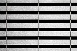 Venetian Blind Design Stampe: Facade of a building