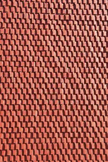 Colourful Building Facades Stampe: Facade cladding made of red textured panel
Faade cladding made of red textured panel