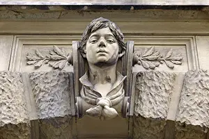 Deserted Building Frontage Stampe: Facade head