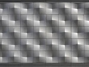 Textured Background Design Stampe: Facade structure with light and shadow