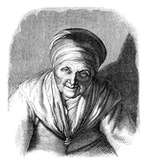 Old Illustration Art Stampe: Facsimile of an engraving chisel