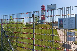 Love Locks Germany Stampe: Falshoeft lighthouse, navigation