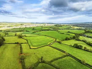 Fields From Above UK Stampe: Fields and Farms from a drone, Devon