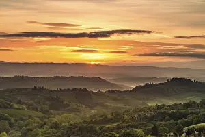 Deserted Farmhouse Stampe: Fields in Tuscany