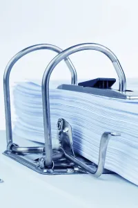 Austria Document Storage Stampe: A file folder with documents and papers