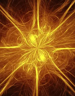 Decorative Abstract Art Stampe: Fire abstract background for creative design